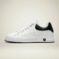 Hidden Lift Low-Top Leather Sneakers