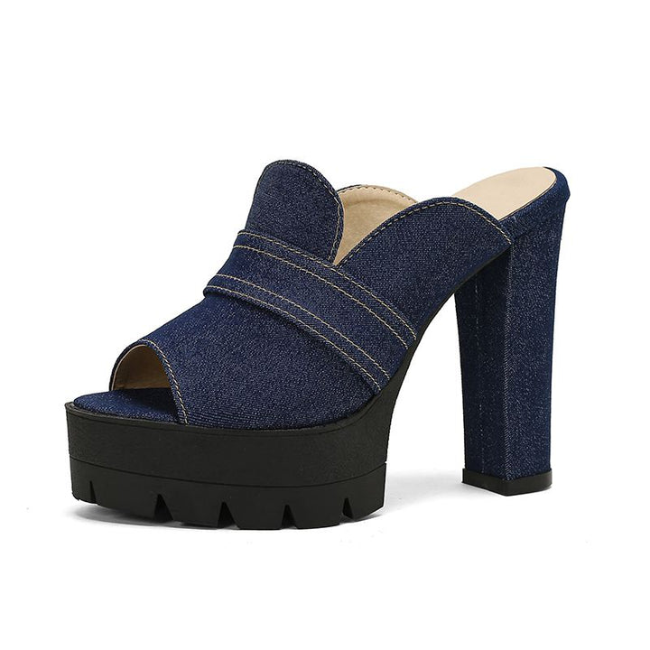 Mason Denim Heels