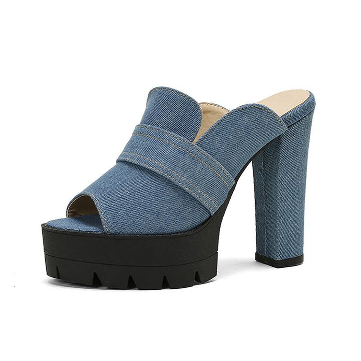 Mason Denim Heels