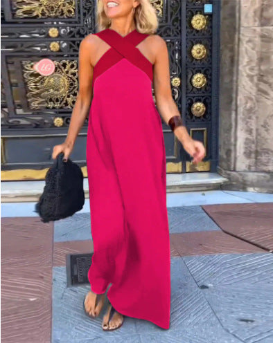 Delphine Crossed Cut Dress for Women - View 6