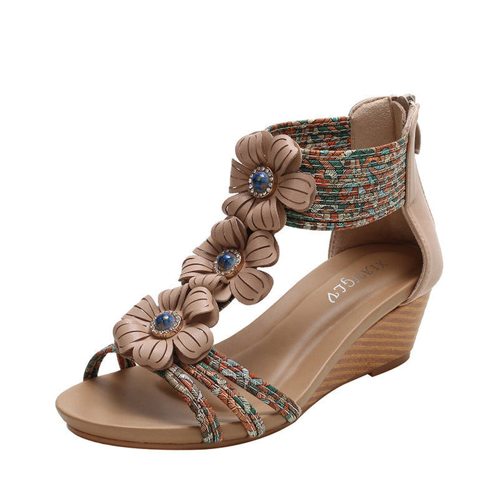 Delphina Boho Comfort Sandals for Women | Casual Summer Flats