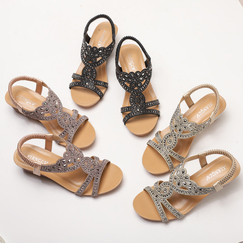 Eveline Light Bohemian Sandals for Women | Simple Summer Flats
