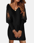 Noémie | Elegant Women's Lace Dress with V-Neck