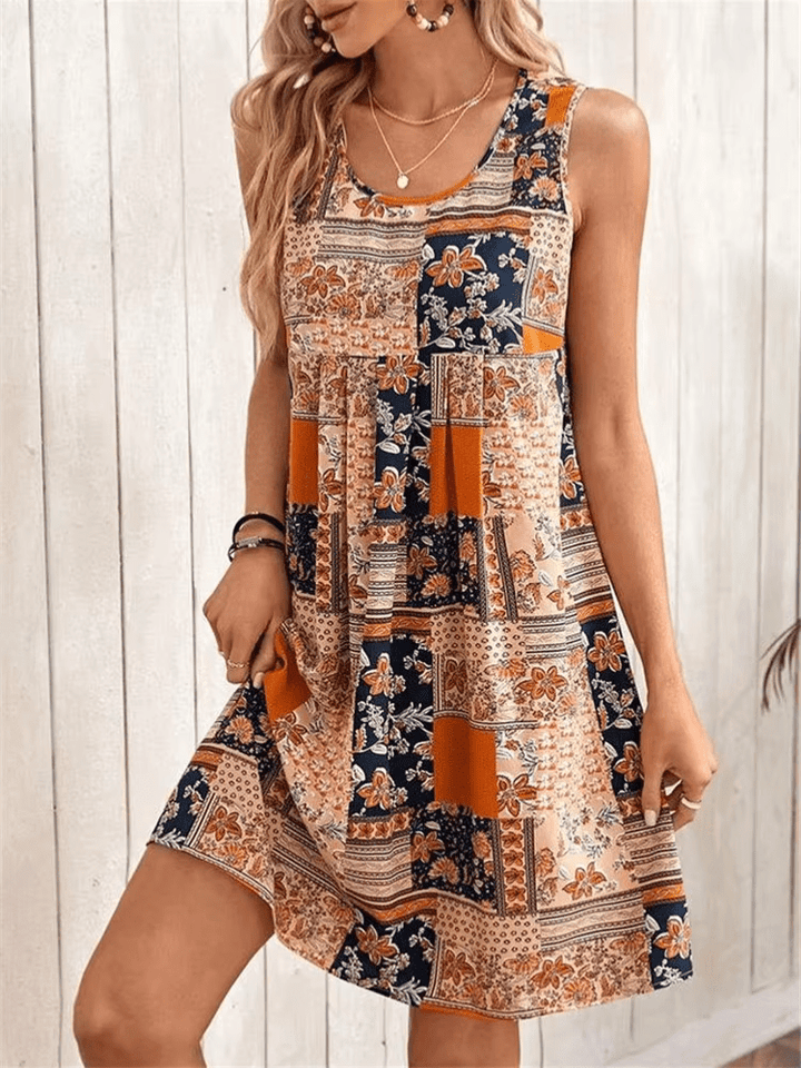Sophia | Boho Sleeveless Mini Dress