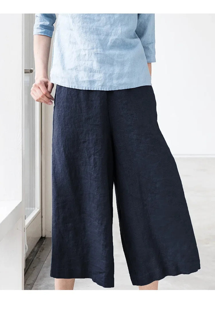 Easy Wide Leg Linen Pants | Summer Essential