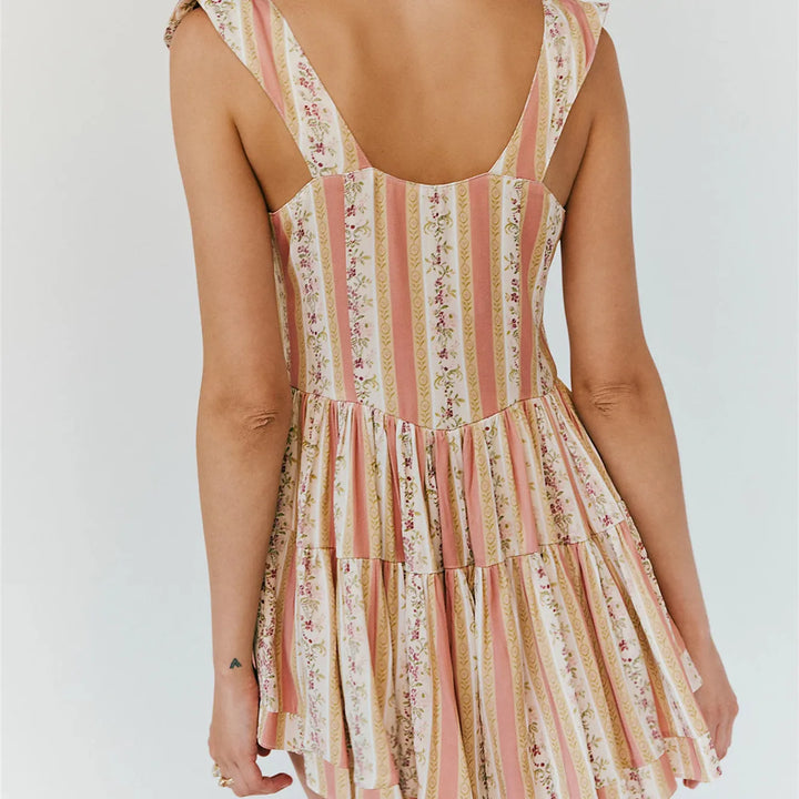 The Rose Garden Lace Trim Romper