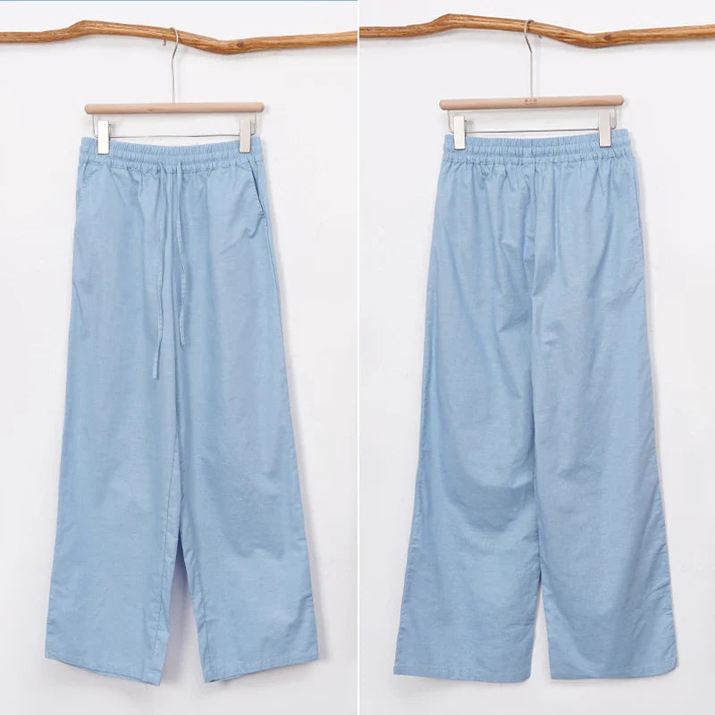 Drawstring Linen Lounge Pants | Summer Style