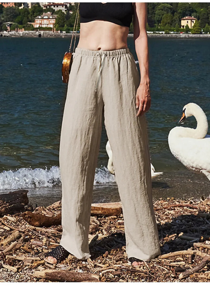 Wide Leg Linen Pants | Summer Coastal Outfit