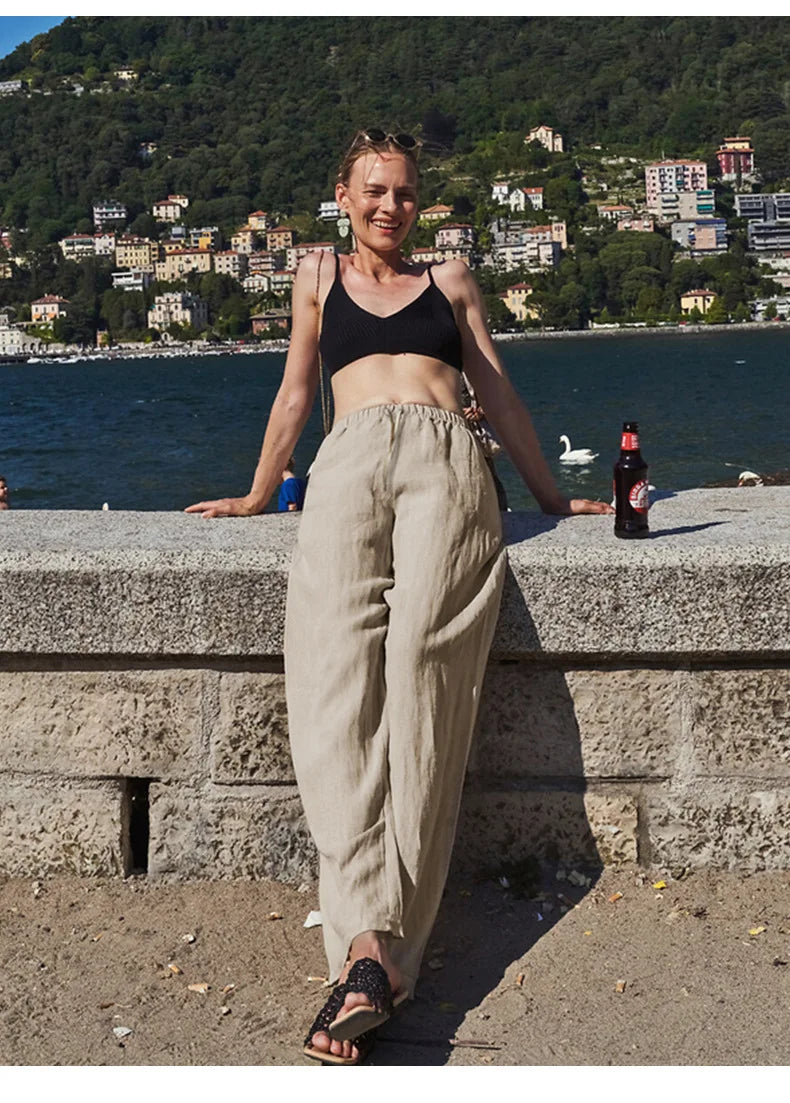 Wide Leg Linen Pants | Summer Coastal Outfit