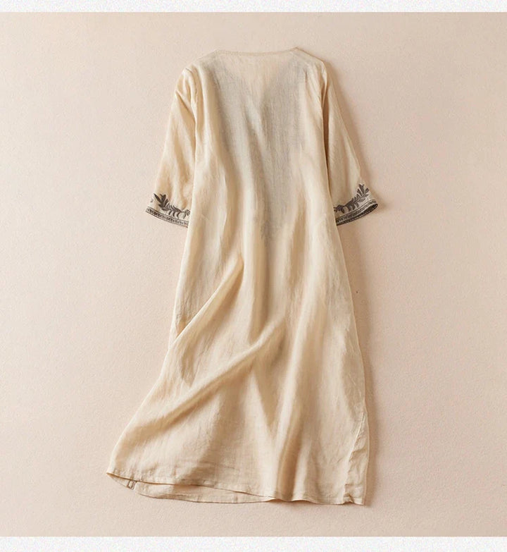 The Garden Embroidery Midi Dress