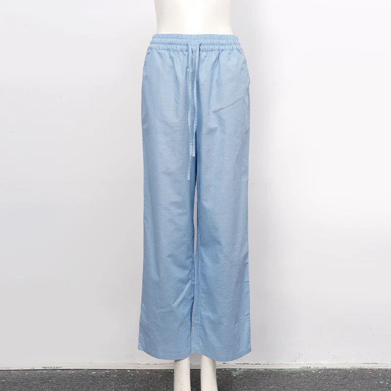 Drawstring Linen Lounge Pants | Summer Style