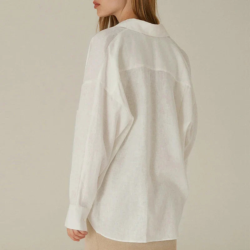 Slit Hem Linen Shirt | Summer Capsule Wardrobe