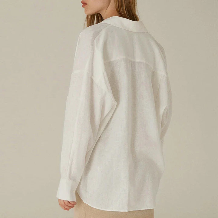 Slit Hem Linen Shirt | Summer Capsule Wardrobe