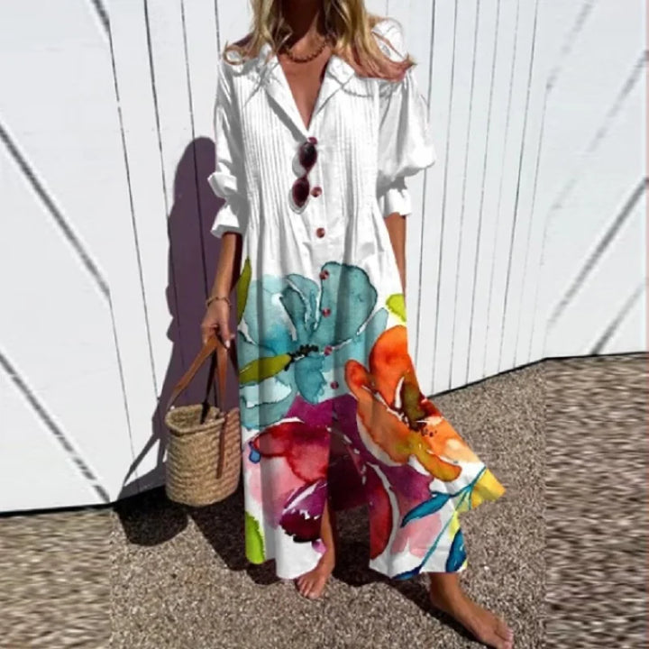 Stella | Boho Long Sleeve Maxi Dress