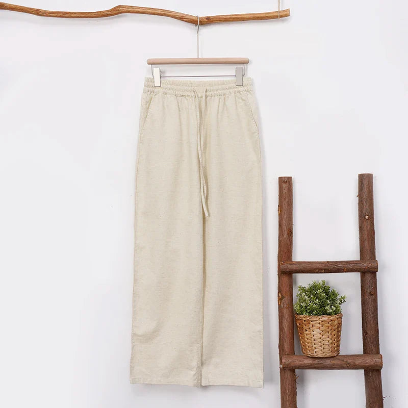 Drawstring Linen Lounge Pants | Summer Style