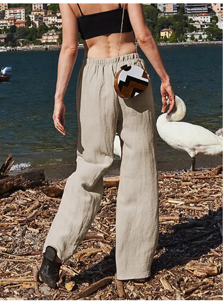 Wide Leg Linen Pants | Summer Coastal Outfit