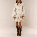 Floral Button-Down Mini Dress | Summer Outfit