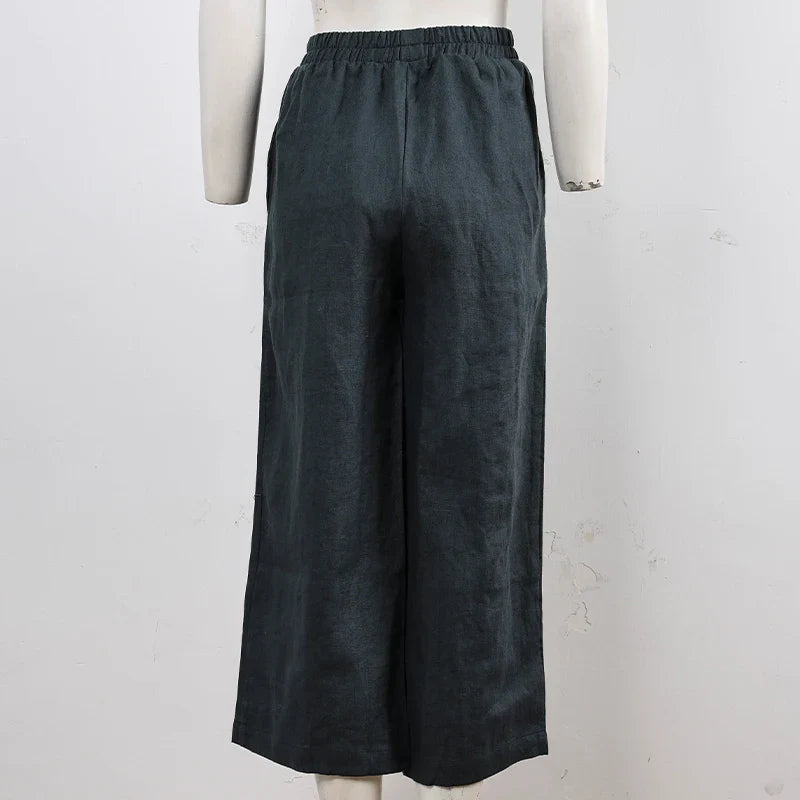 Easy Wide Leg Linen Pants | Summer Essential