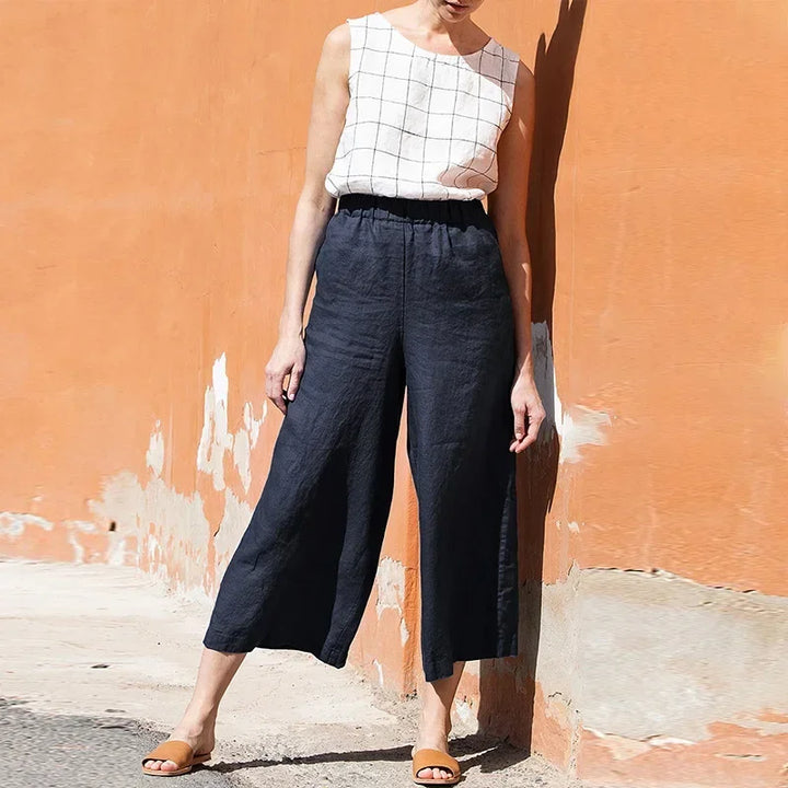 Easy Wide Leg Linen Pants | Summer Essential