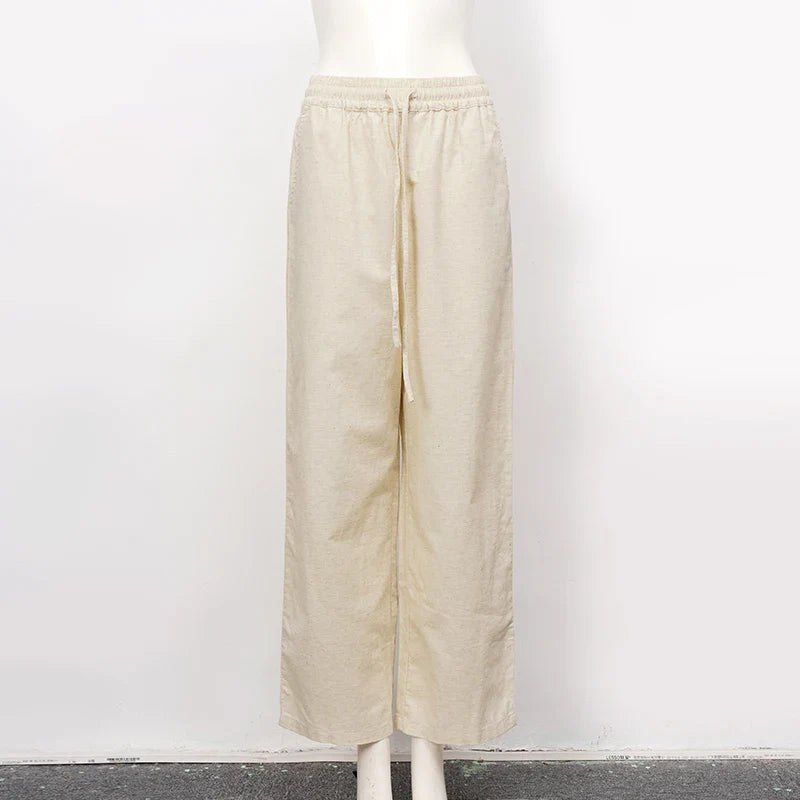 Drawstring Linen Lounge Pants | Summer Style