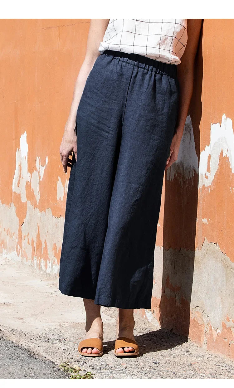 Easy Wide Leg Linen Pants | Summer Essential