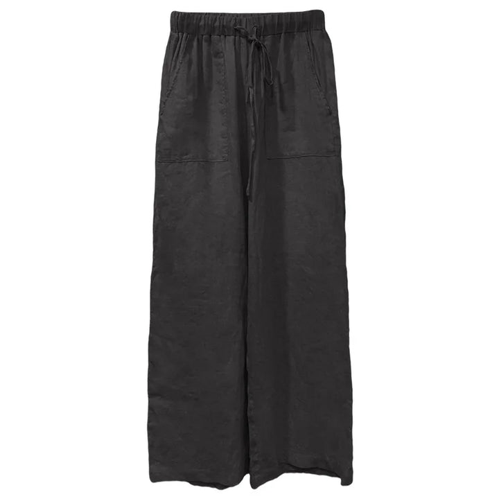 Drawstring Straight Leg Linen Pants for Women - View 18