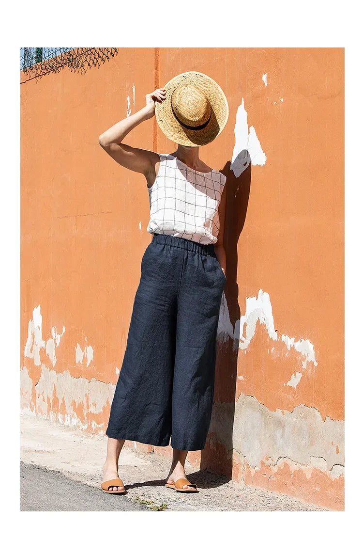 Easy Wide Leg Linen Pants | Summer Essential