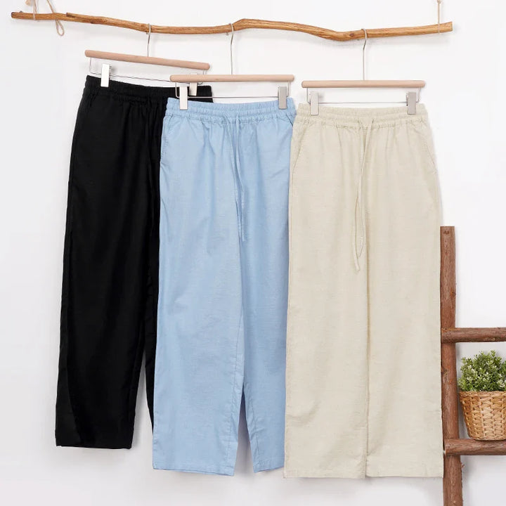 Drawstring Linen Lounge Pants | Summer Style