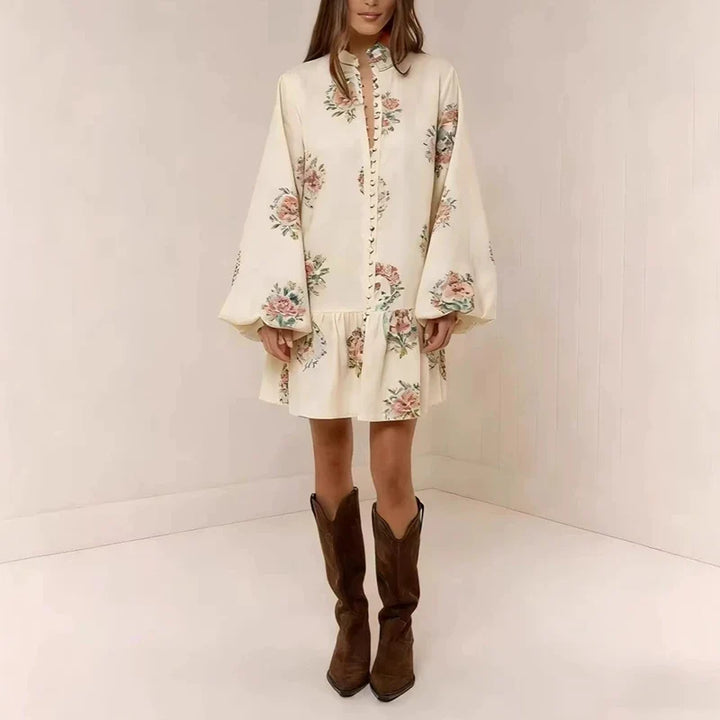 Floral Button-Down Mini Dress | Summer Outfit