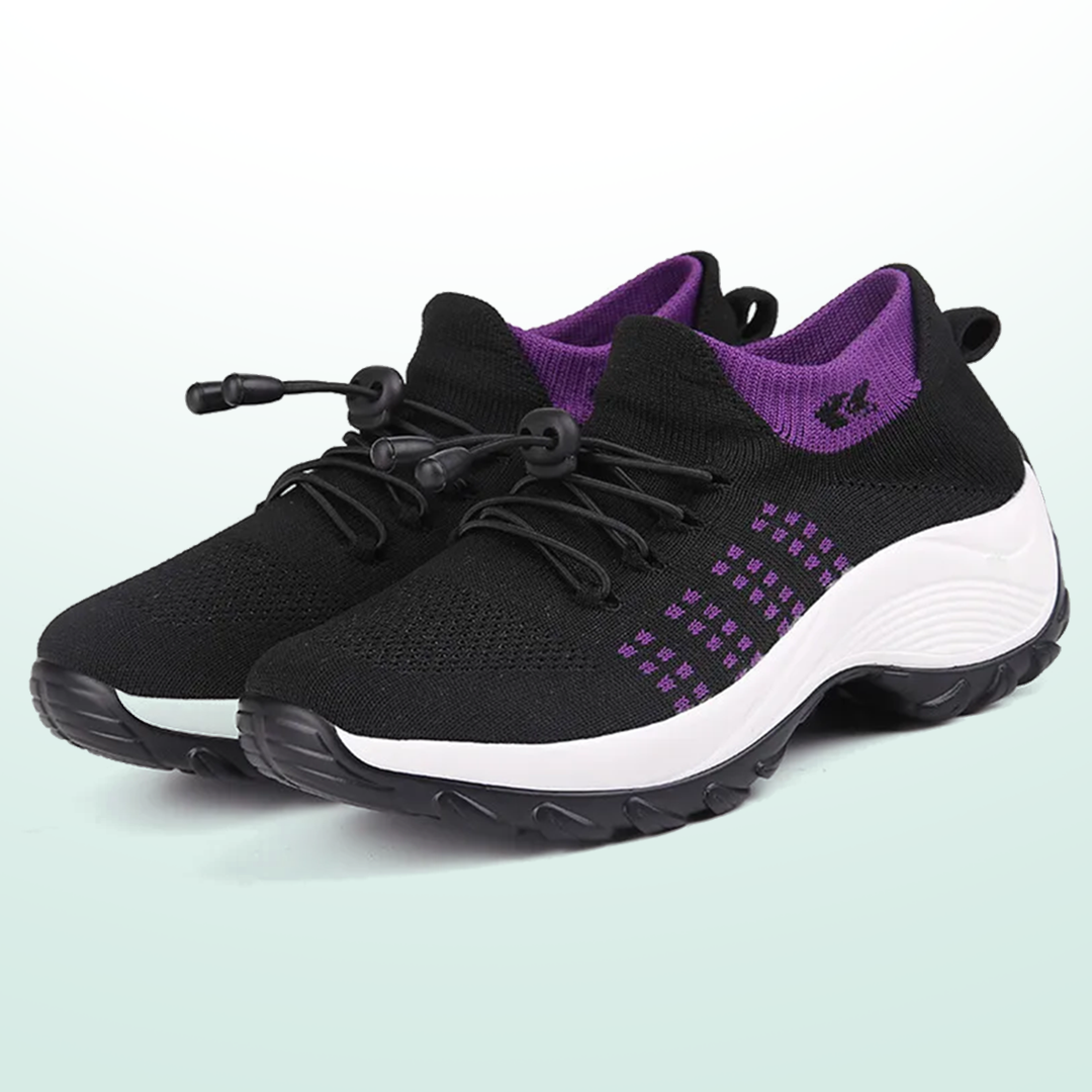 Ambulo Orthopedic Shoes Purple Black for Women - View 11