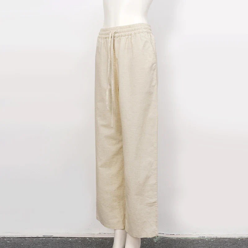 Drawstring Linen Lounge Pants | Summer Style
