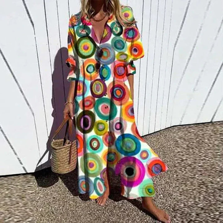 Stella | Boho Long Sleeve Maxi Dress