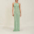 Chevron Crochet Halter Maxi Dress | Vacation