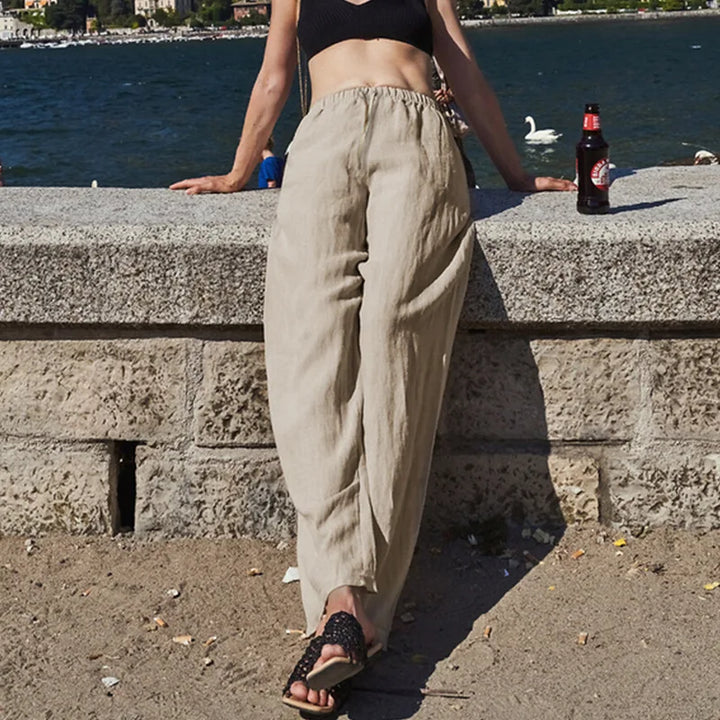 Wide Leg Linen Pants | Summer Coastal Outfit