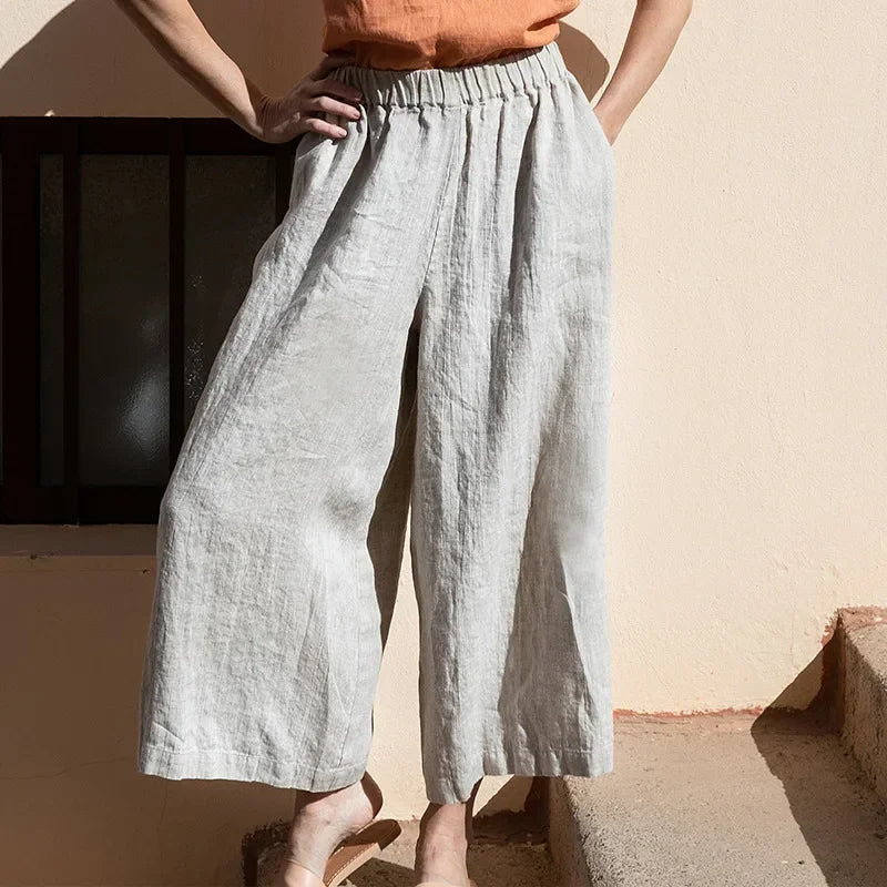 Easy Wide Leg Linen Pants | Summer Essential