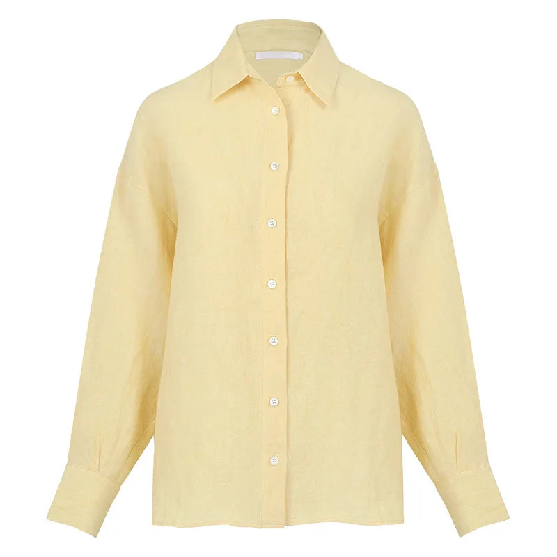 Slit Hem Linen Shirt | Summer Capsule Wardrobe
