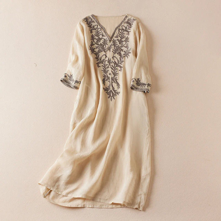 The Garden Embroidery Midi Dress