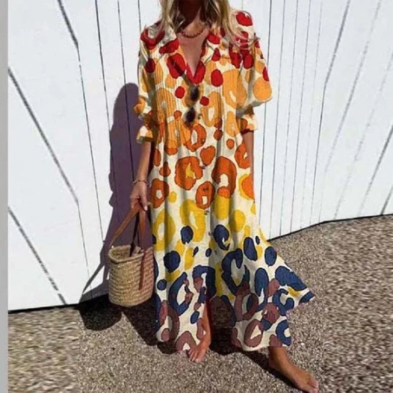 Stella | Boho Long Sleeve Maxi Dress