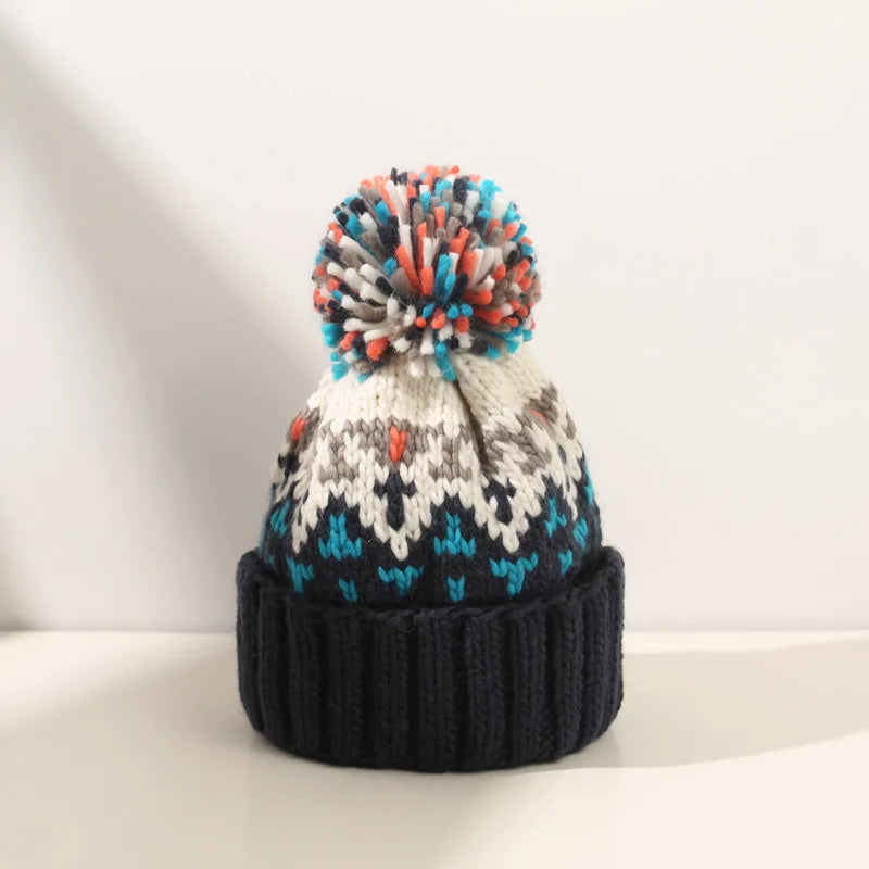 Tamara | Cozy Snowflake Pom Beanie