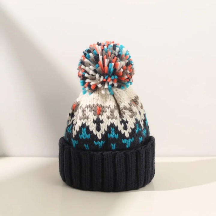 Tamara | Cozy Snowflake Pom Beanie