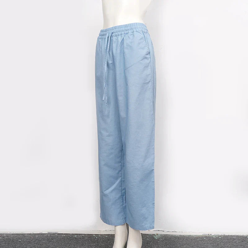 Drawstring Linen Lounge Pants | Summer Style