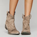 Camellia Cowboy Boots for Women | Western Style Ankle Boots