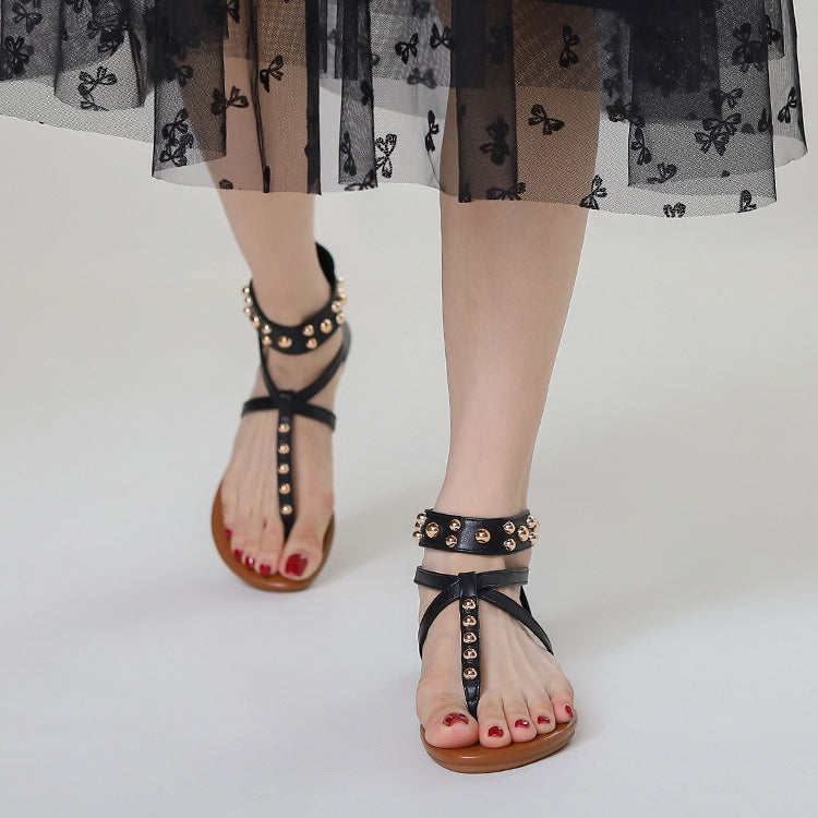 Liana Vintage Roman Sandals for Women | Casual Summer Beach Flats