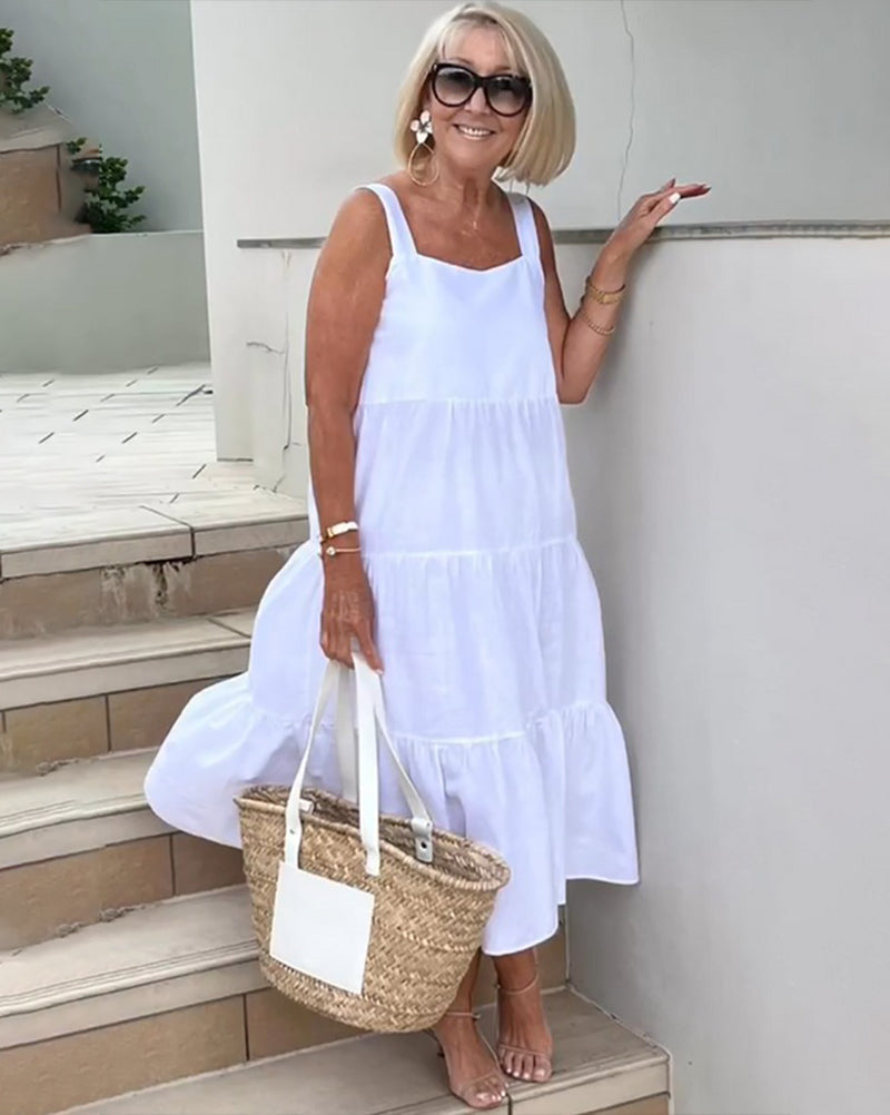 Jenna | Sleeveless Tiered Maxi Dress