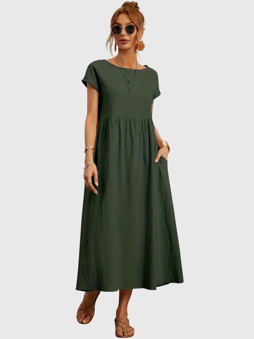 Giselle™ Floral Maxi Dress for Women | Casual Summer Dress with Pockets