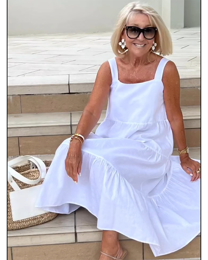 Jenna | Sleeveless Tiered Maxi Dress