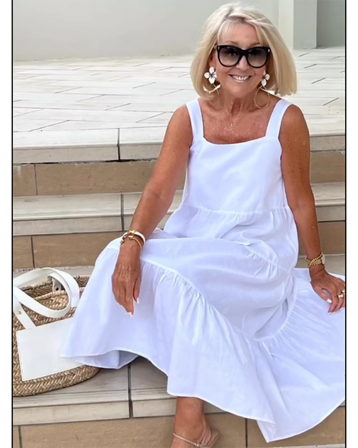 Jenna | Sleeveless Tiered Maxi Dress