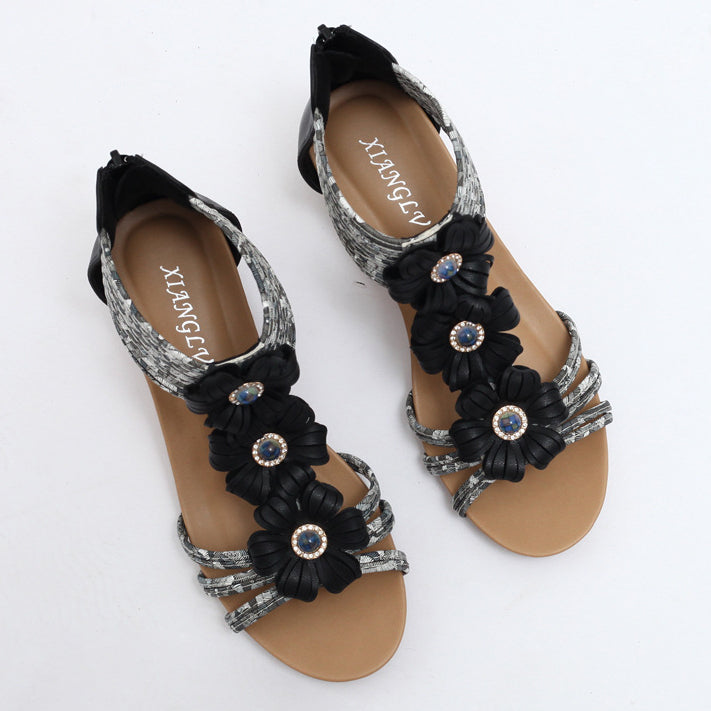Delphina Boho Comfort Sandals for Women | Casual Summer Flats
