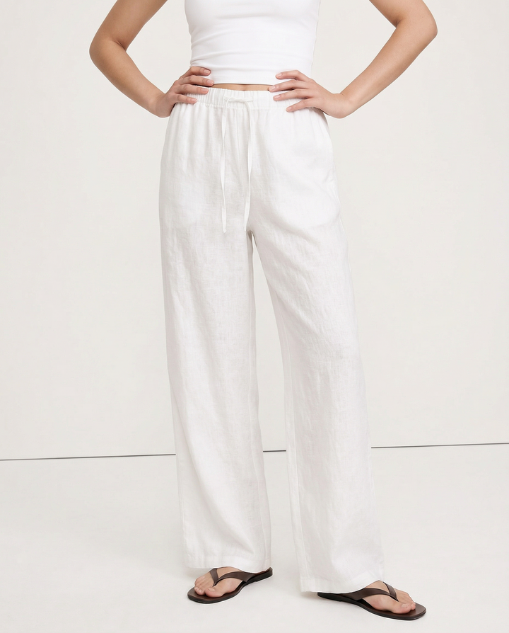 Wide Leg Linen Pants | Summer Coastal Outfit