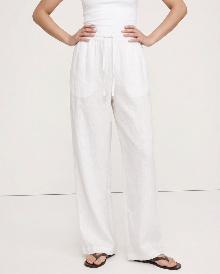 Wide Leg Linen Pants | Summer Coastal Outfit